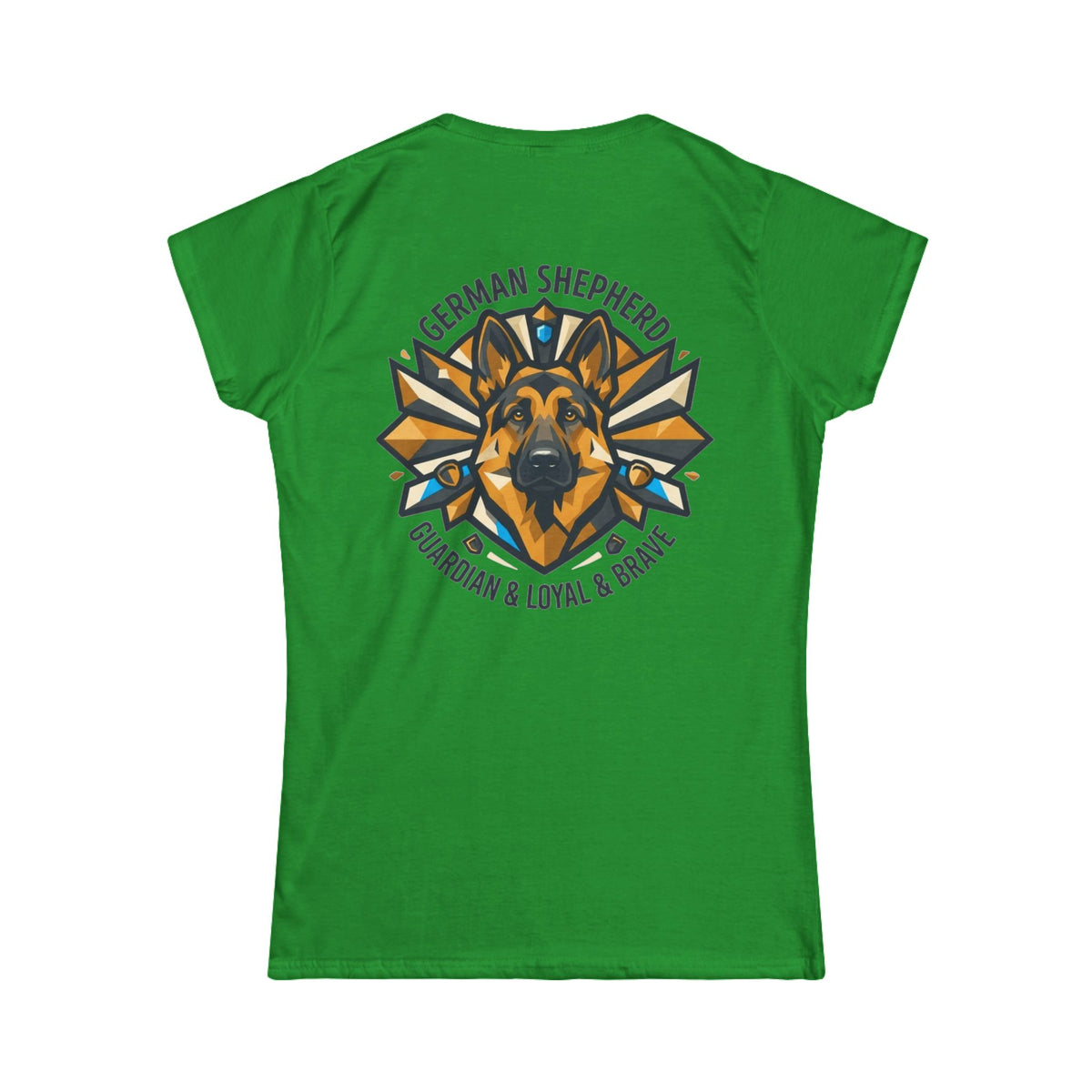 "German Shepherd Guardian Loyal Brave" Women's Tee