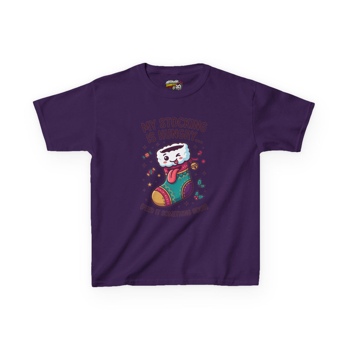 "My Stocking Is Hungry" Kids Tee