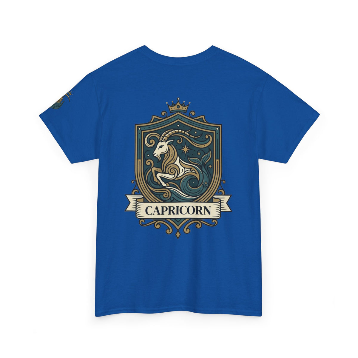 "Capricorn- The Sea-Goat Crest" Premium Graphic Tee
