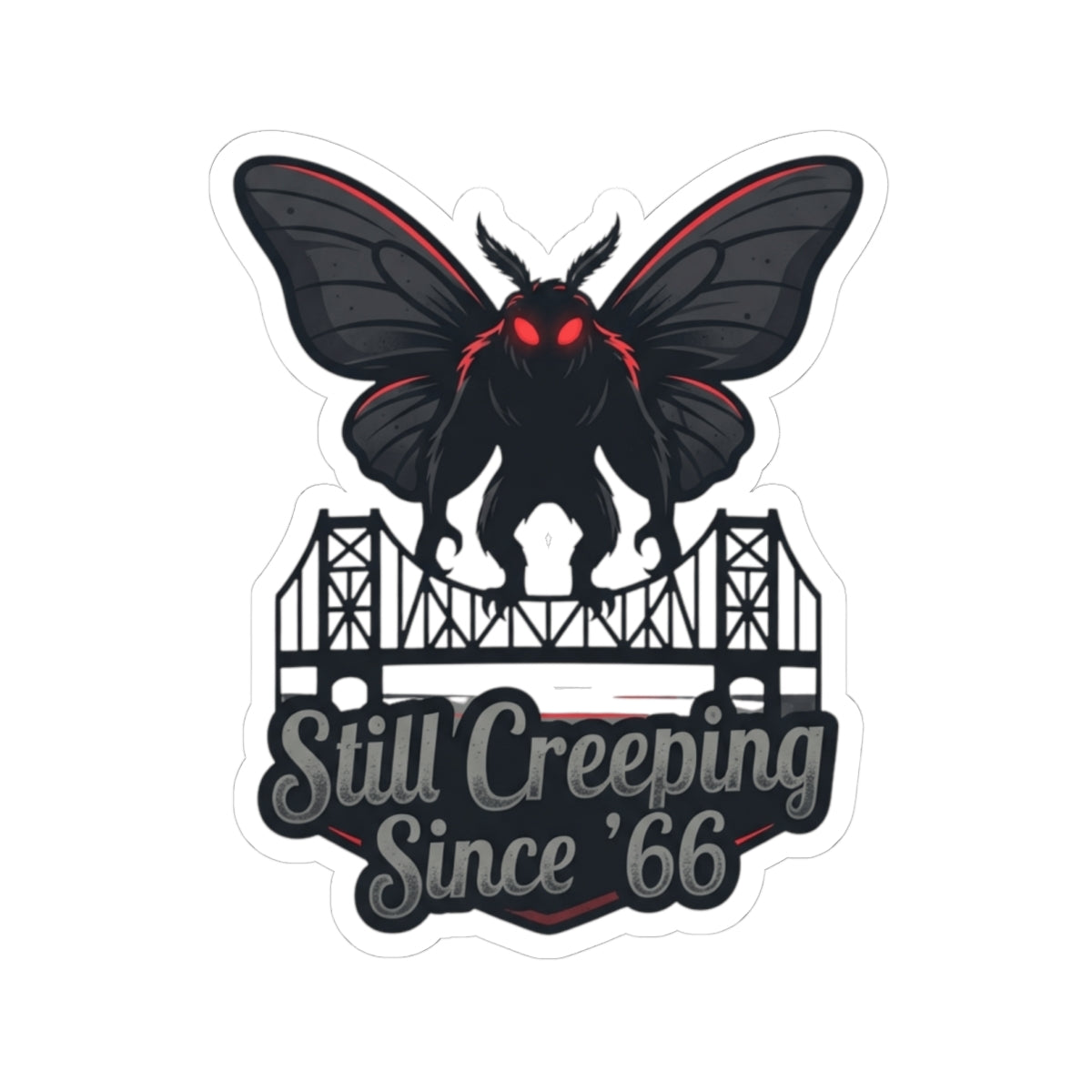 "Mothman (West Virginia, USA)" Sticker — Main