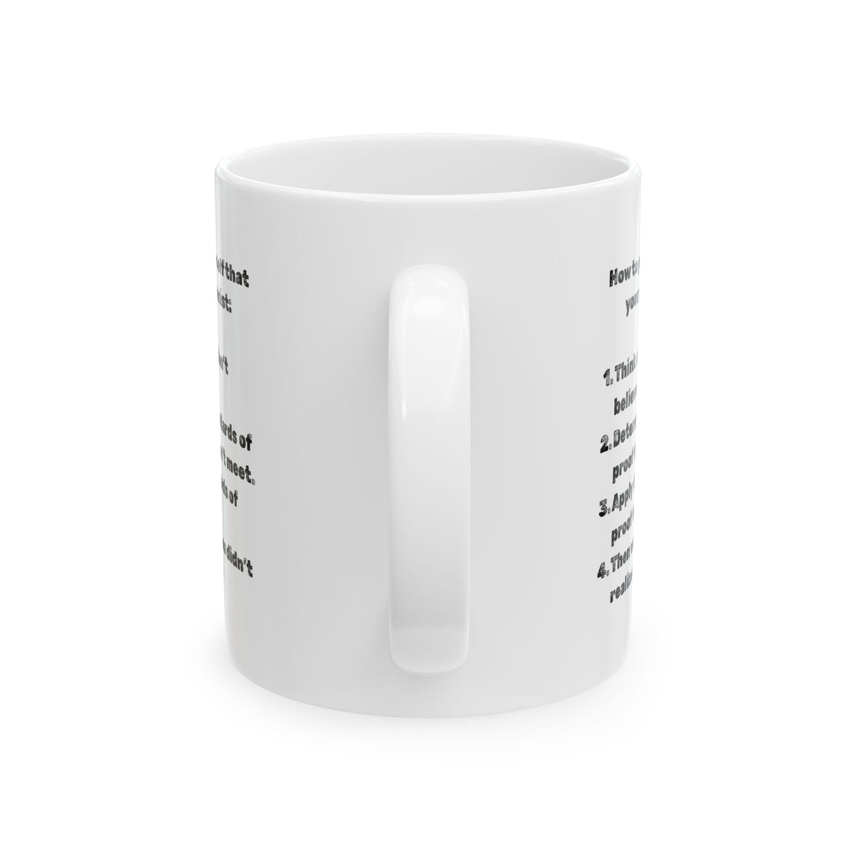 "Good proof" White Ceramic Mug