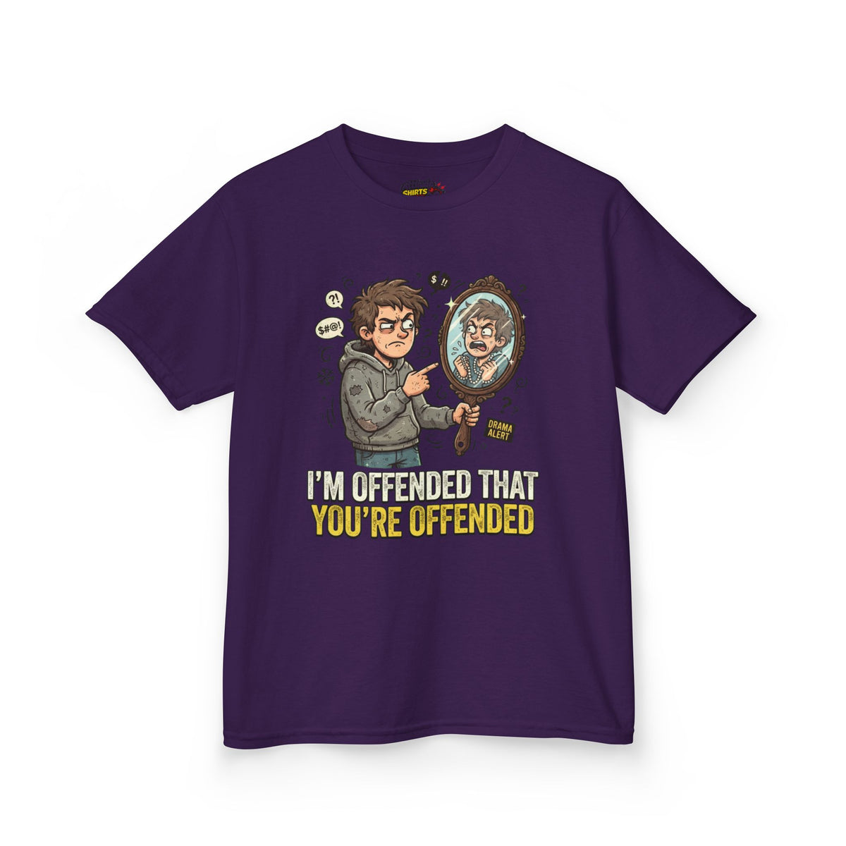 Color: Purple | I'm Offended That You're Offended Kids Tee