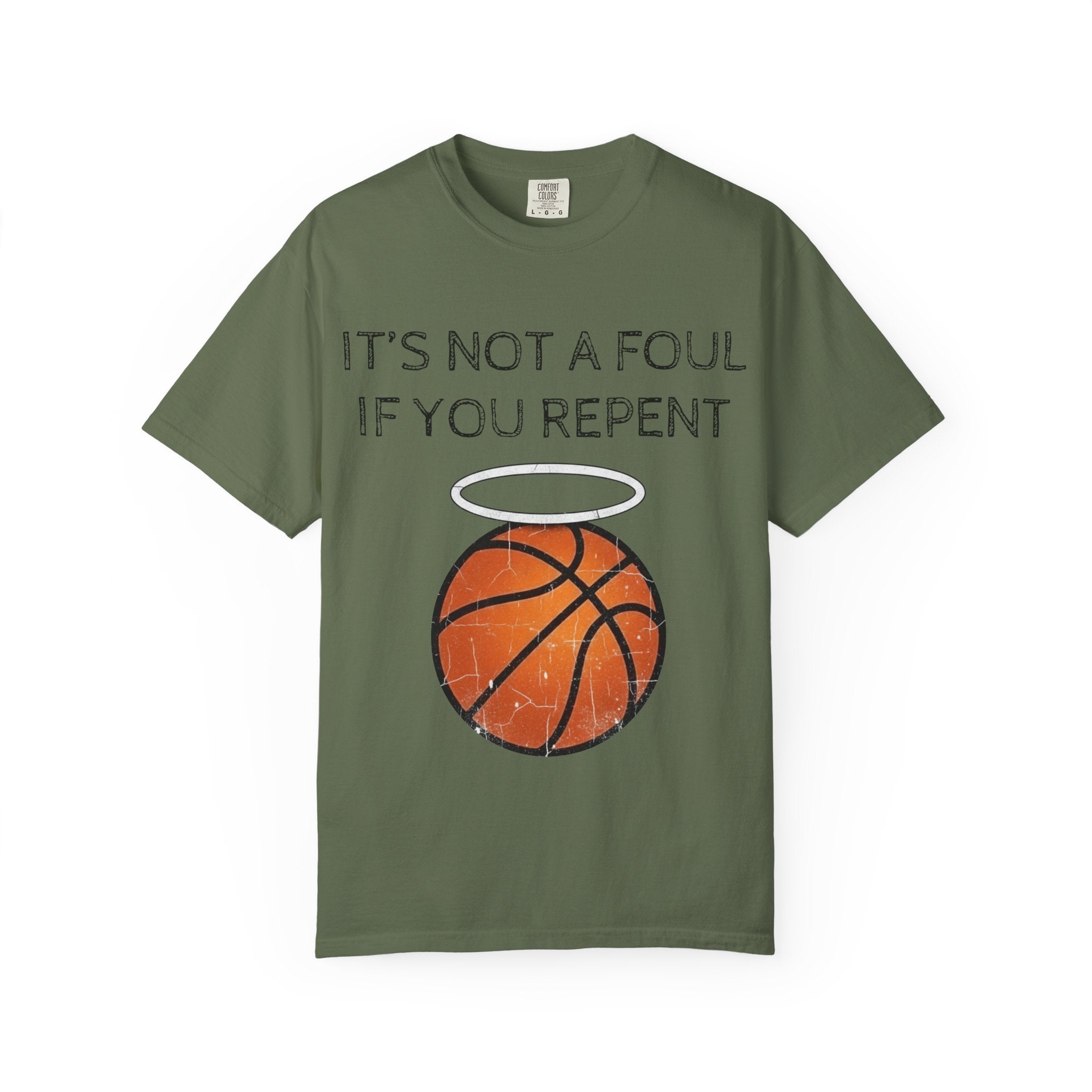 "Not a Foul If You Repent" Unisex Garment-Dyed T-shirt