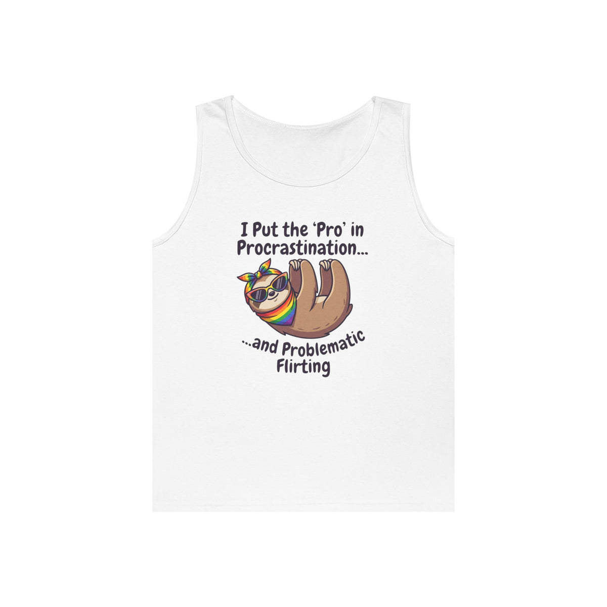 Color: White | Pro in Problematic Flirting Tank Top