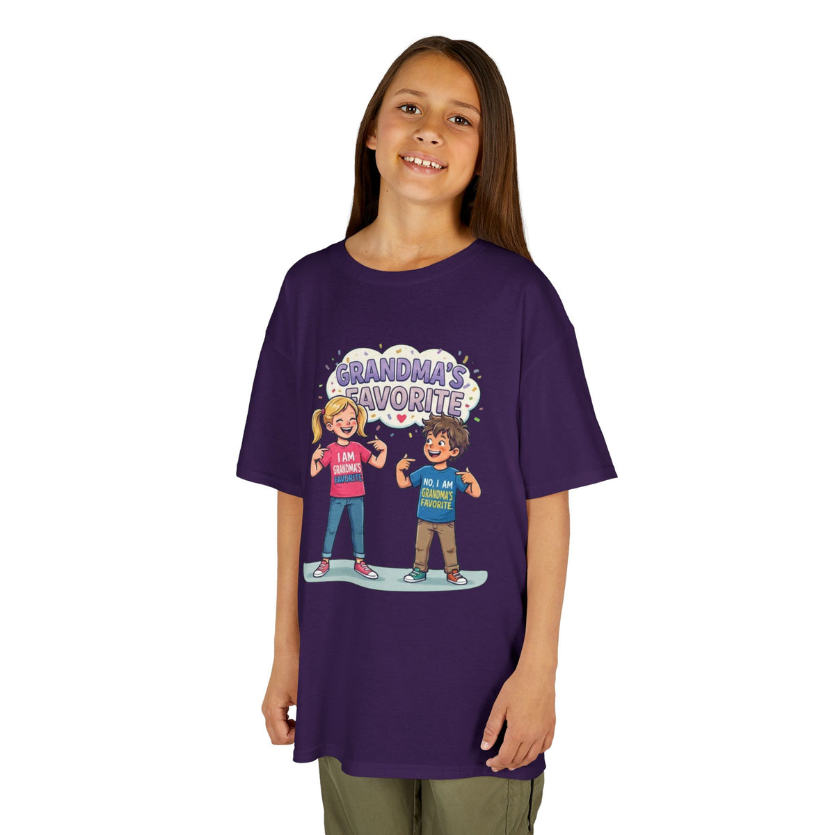 Color: Purple | Grandma's Favorite Kids Tee