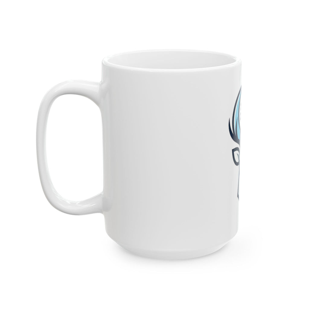 "February Legend" White Ceramic Mug — Graphic