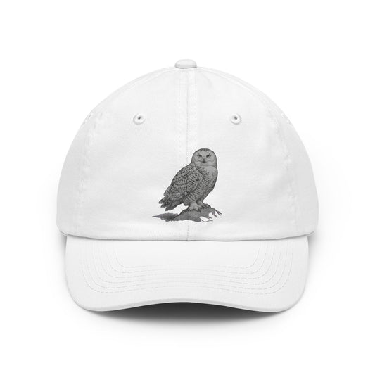 Color: White | Pencil Sketch Art Owl Dad Hat
