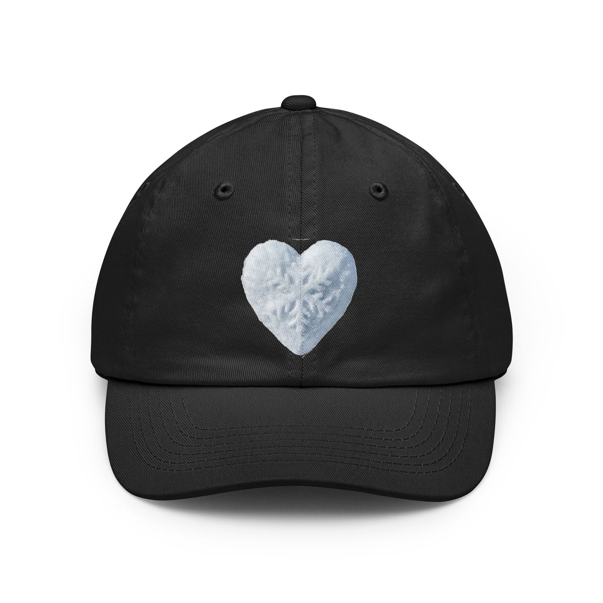Color: Black | I Love Snow Dad Hat — Graphic