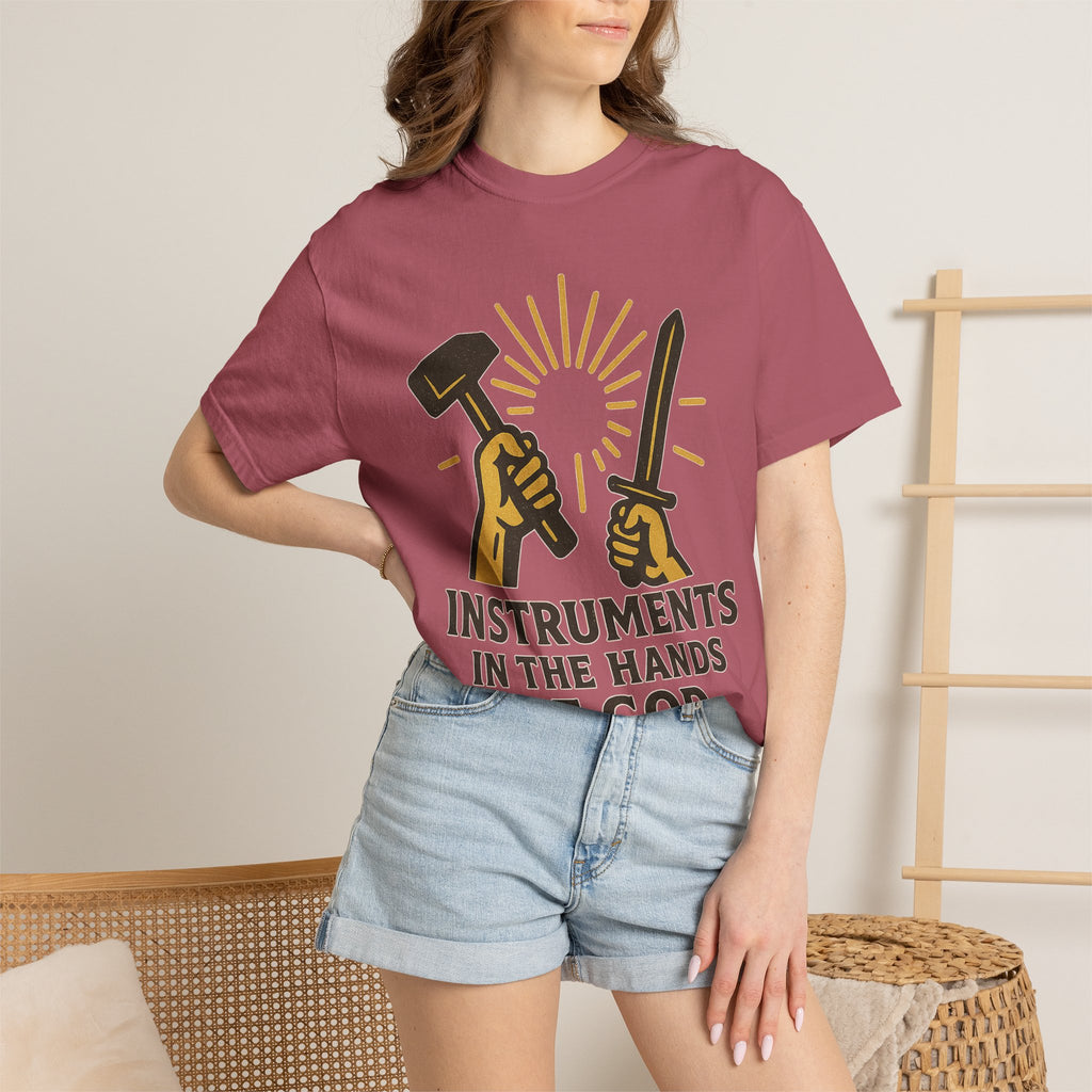 "Instruments in the Hands of God" Unisex Garment-Dyed T-shirt