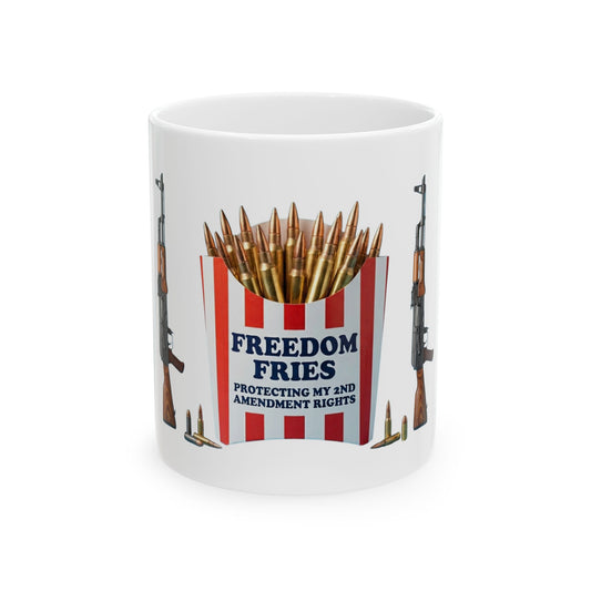 "Freedom Fries" White Ceramic Mug