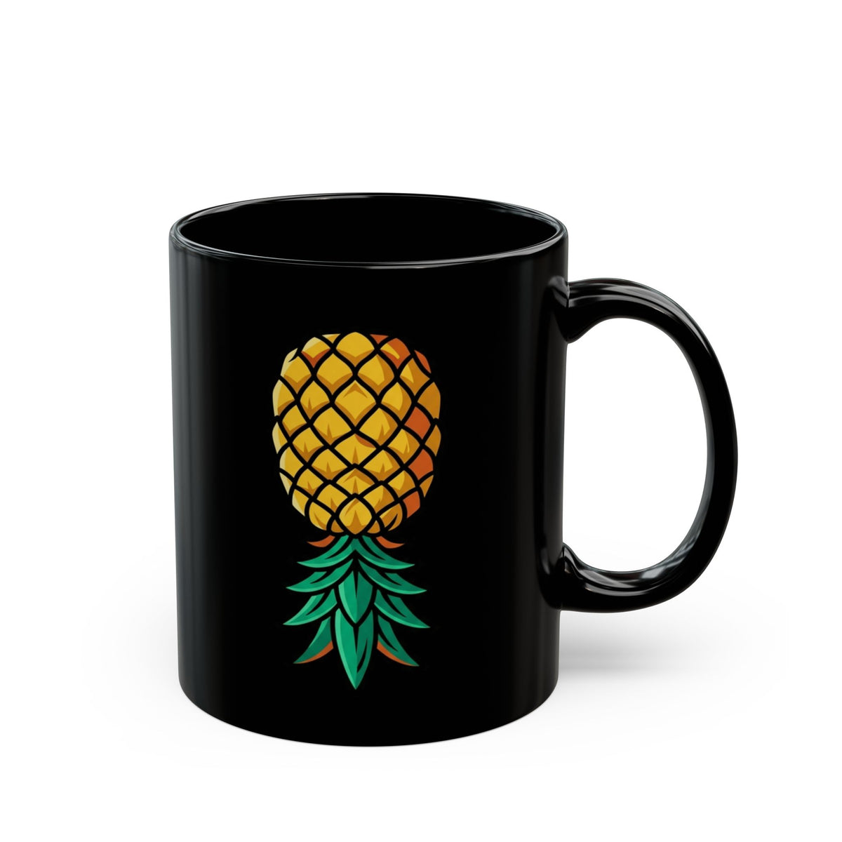 "Good Eating" Black Ceramic Mug — Graphic