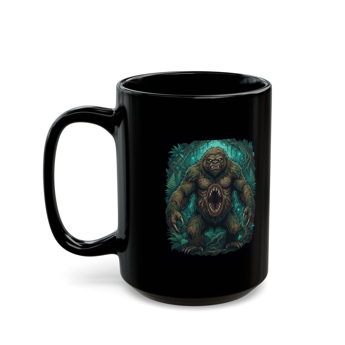 "Mapinguari (Amazon Rainforest)" Black Ceramic Mug