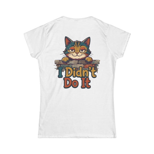 Color: White | I Didn't Do It Women's Tee
