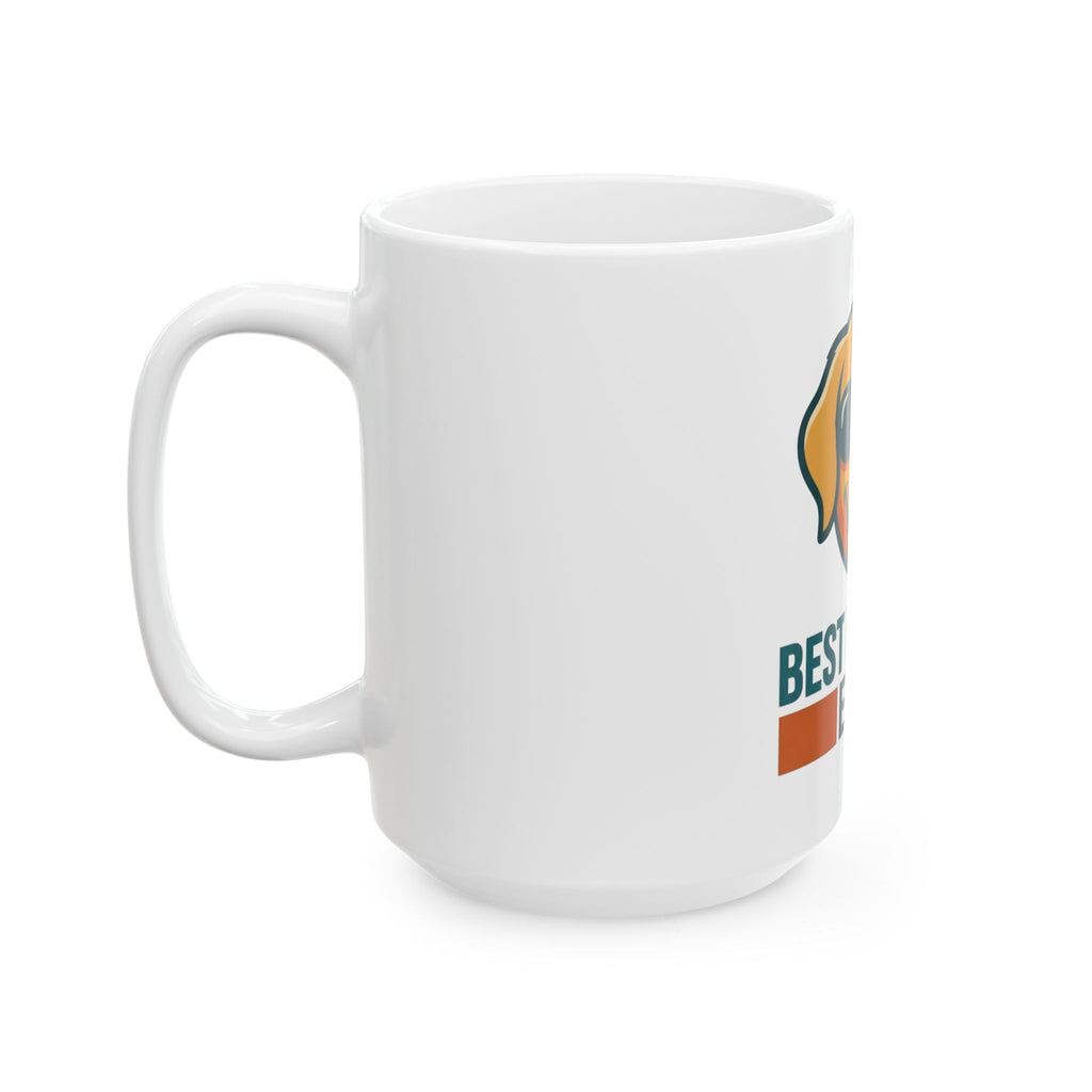 "Best Dog Dad" White Ceramic Mug — Graphic