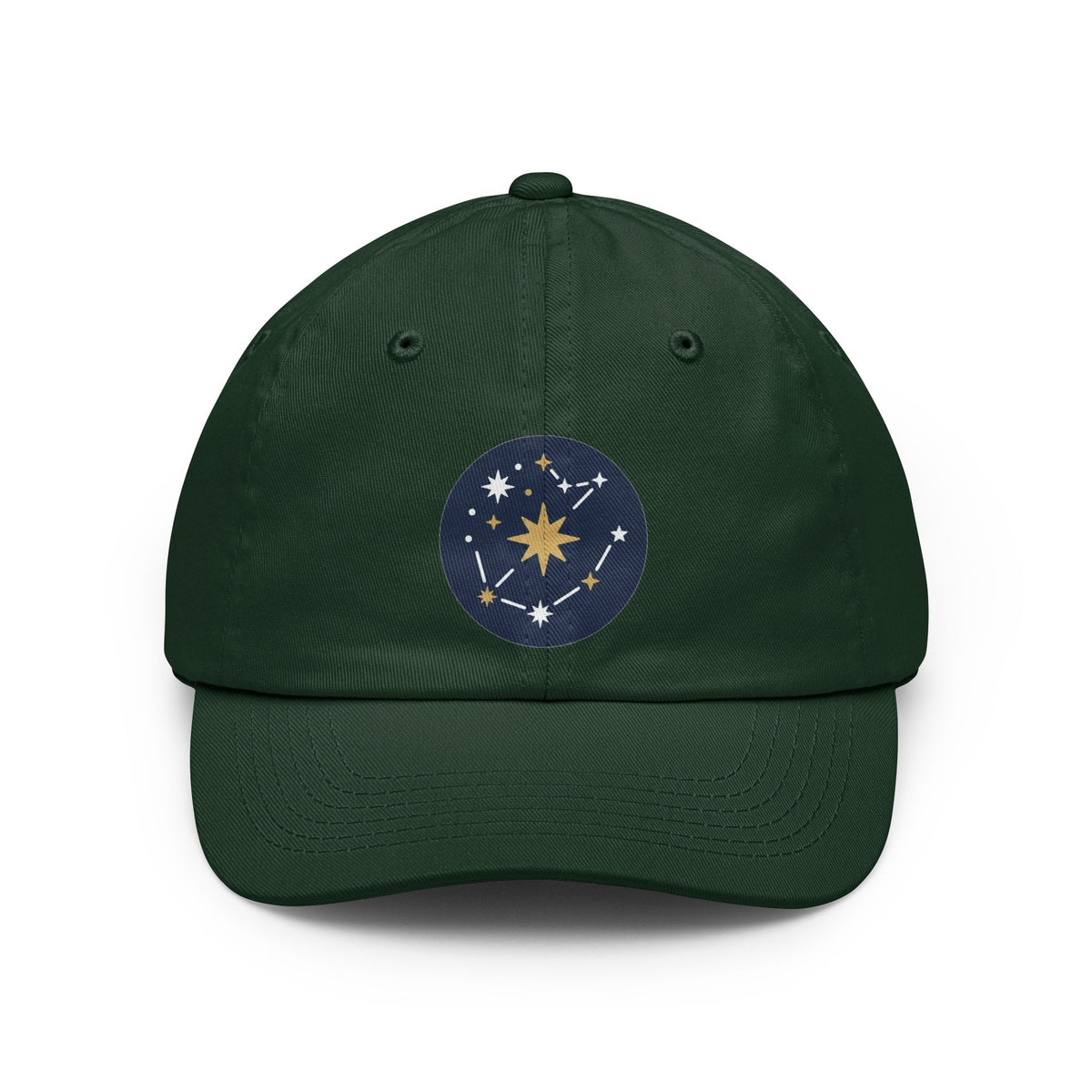 Color: Forest Green | Constellation Map (Dark Sky) Dad Hat — Graphic