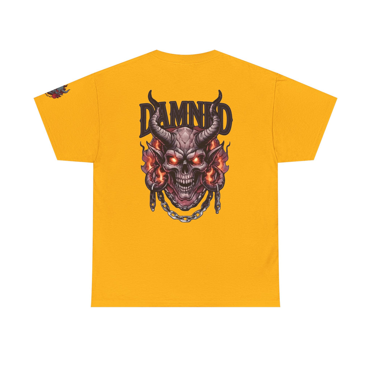 Color: Gold | Damned Premium Graphic Tee