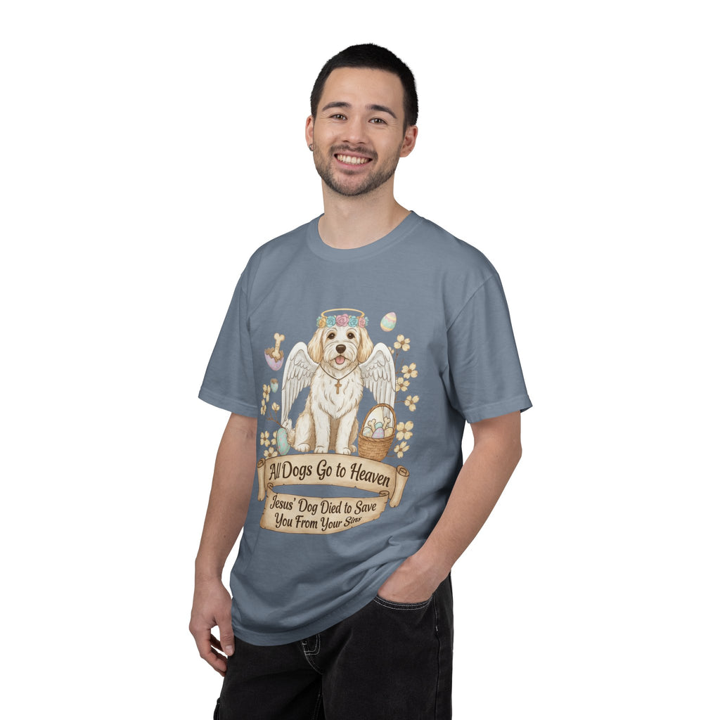 "All Dogs Go to Heaven 2" Unisex Garment-Dyed T-shirt