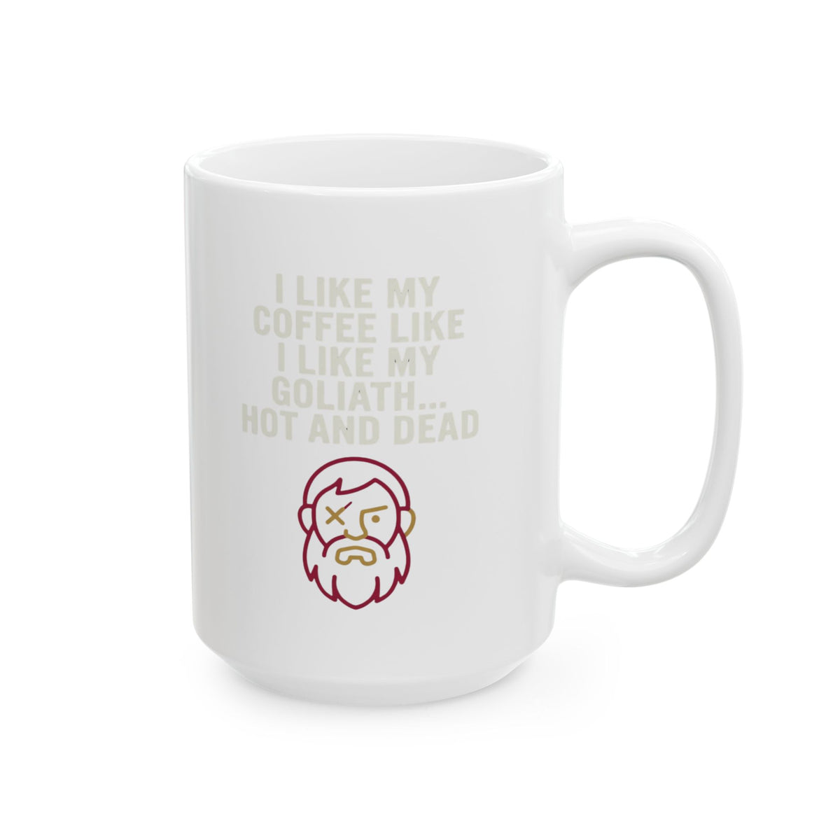 "Good Book Series Coffee Hot and Dead" White Ceramic Mug