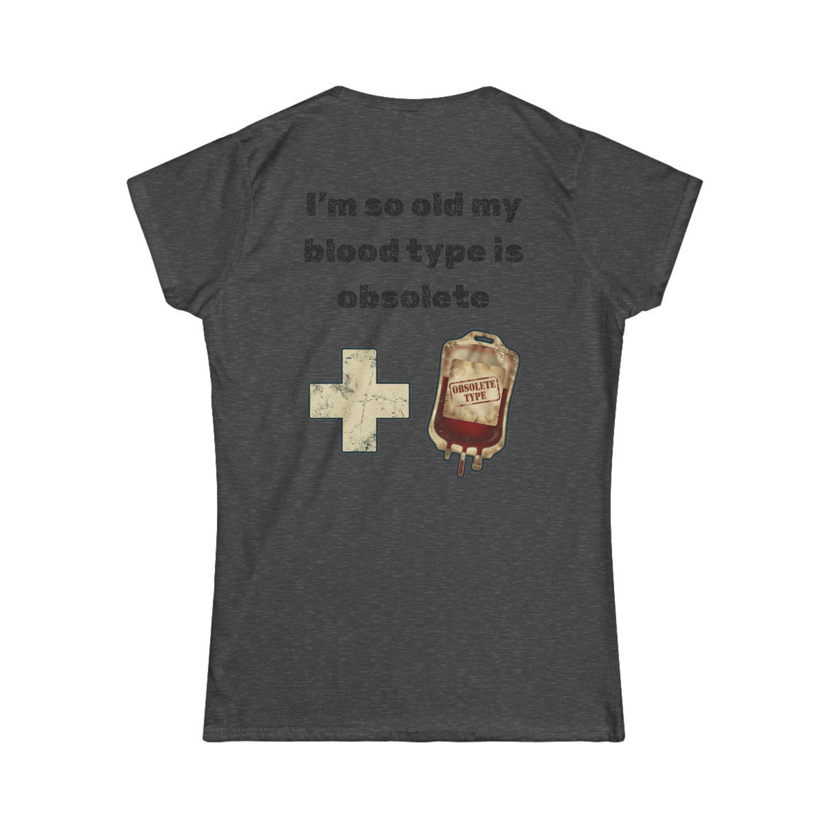 Color: Dark Heather | Blood Type Women's Tee