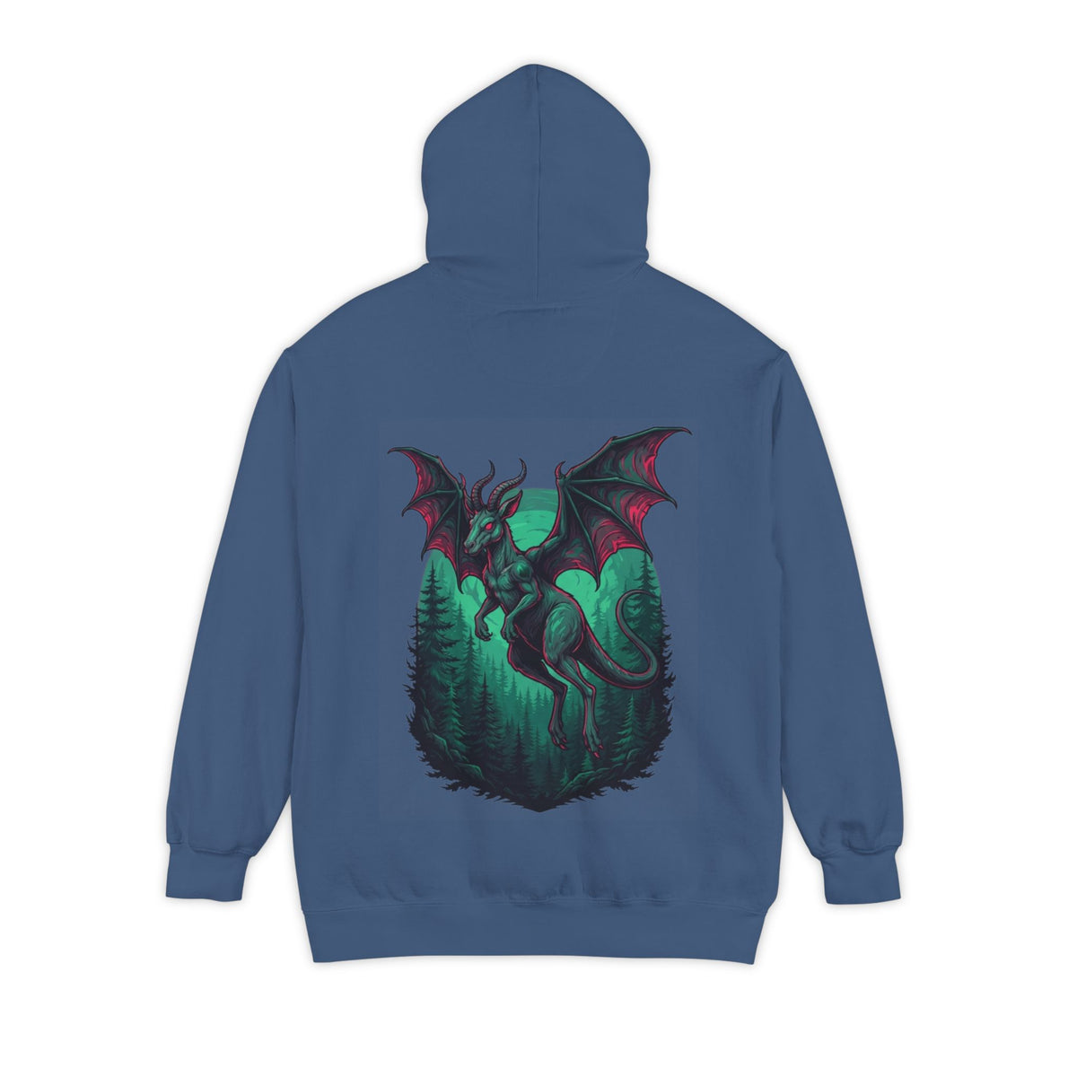 Color: True Navy | The Jersey Devil (New Jersey, USA) Garment-Dyed Hoodie