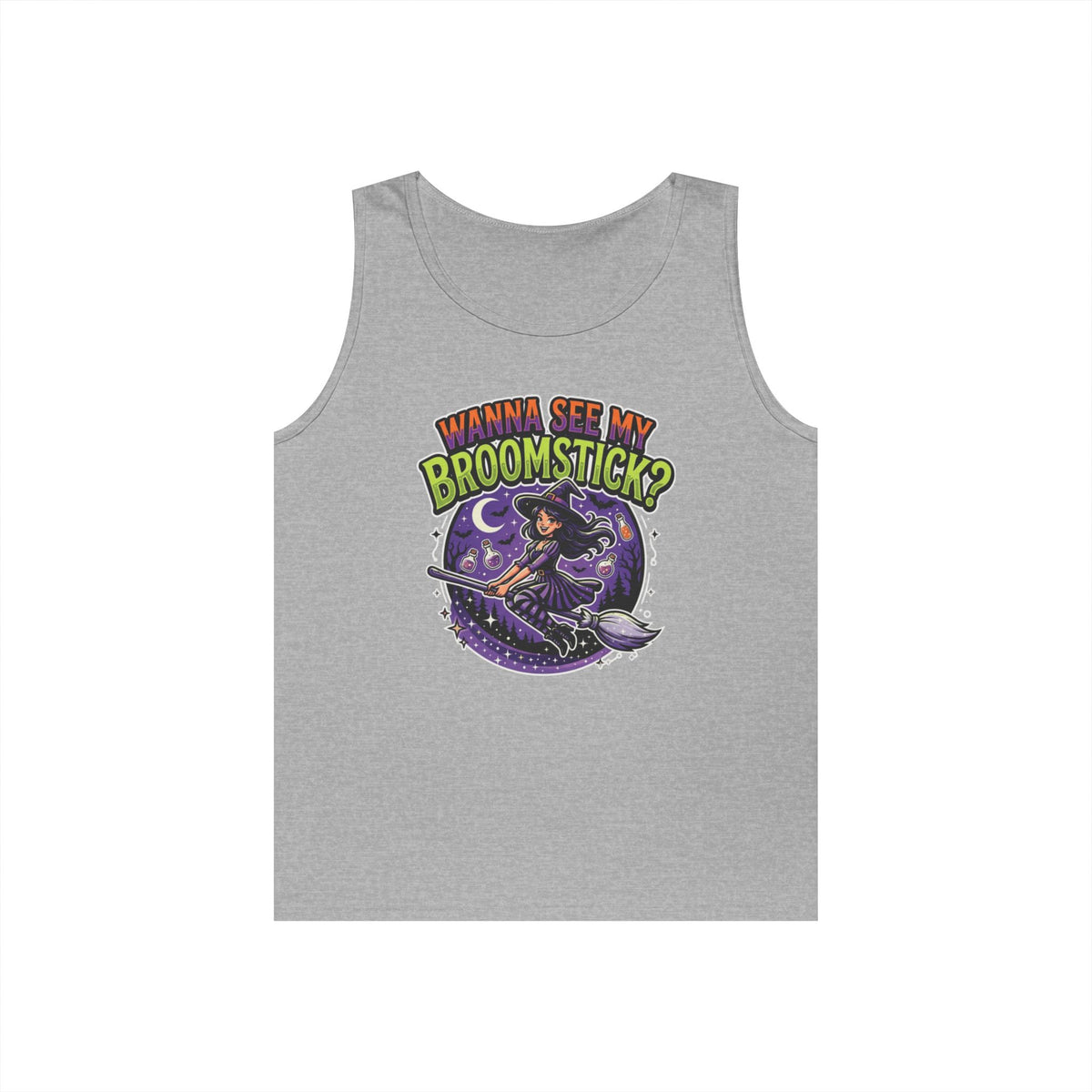 Color: Sport Grey | Wanna See My Broomstick Tank Top