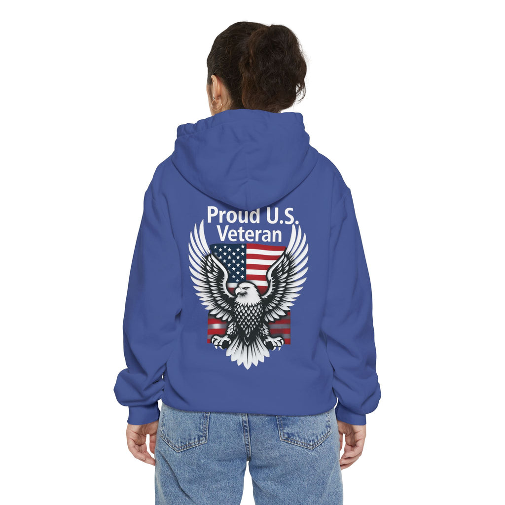 "Proud Veteran" Garment-Dyed Hoodie