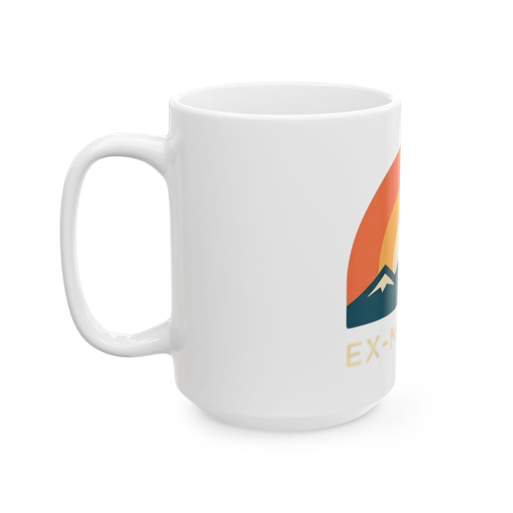 "Ex Mormon" White Ceramic Mug — Graphic