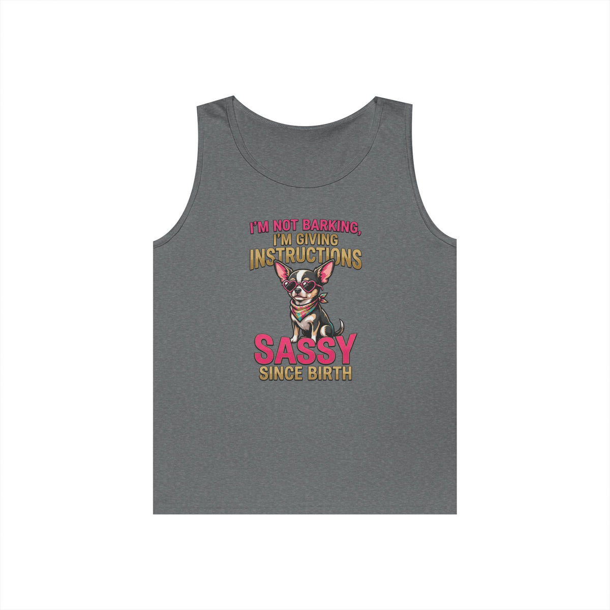 Color: Graphite Heather | Sassy Since Birth Tank Top