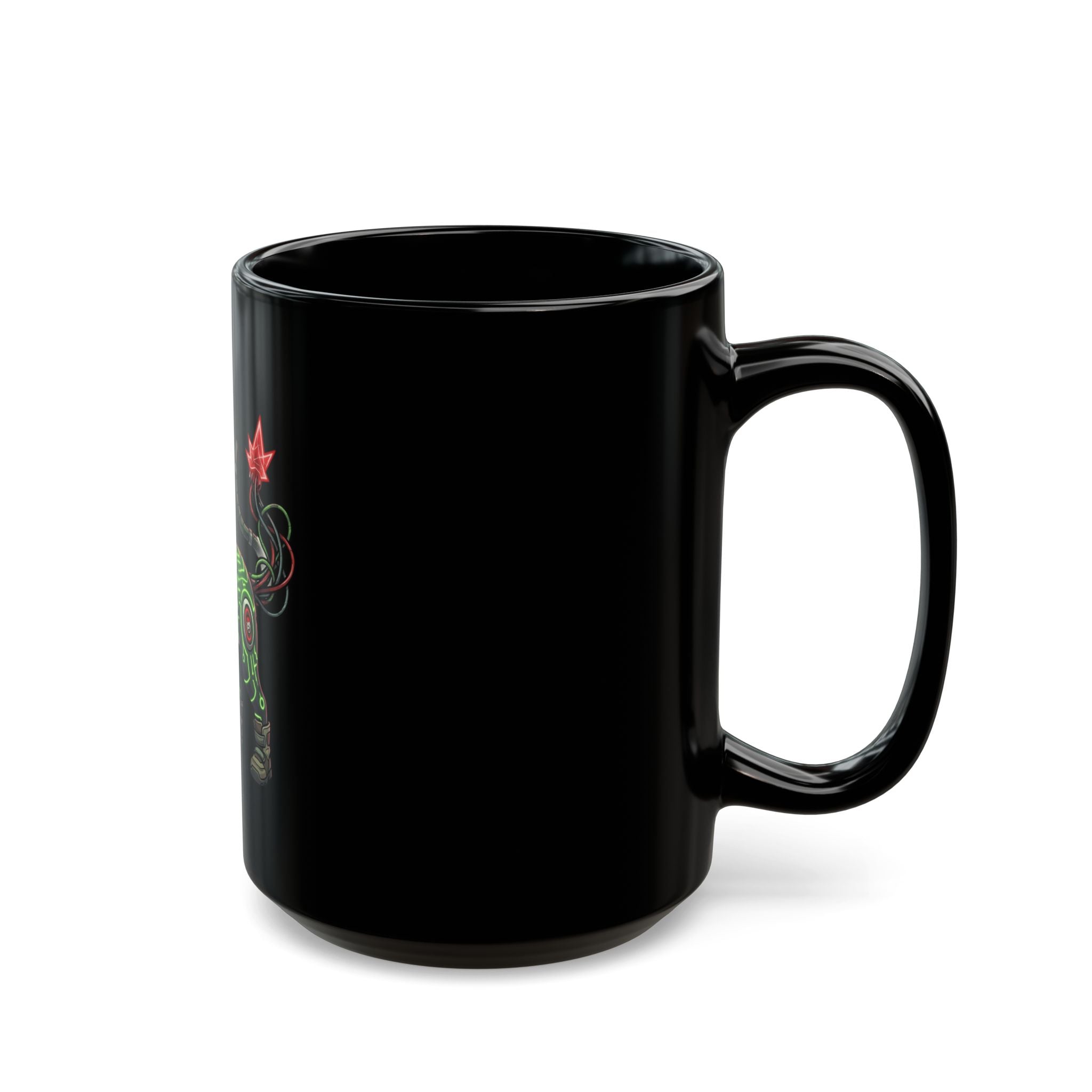 "Boots" Black Ceramic Mug