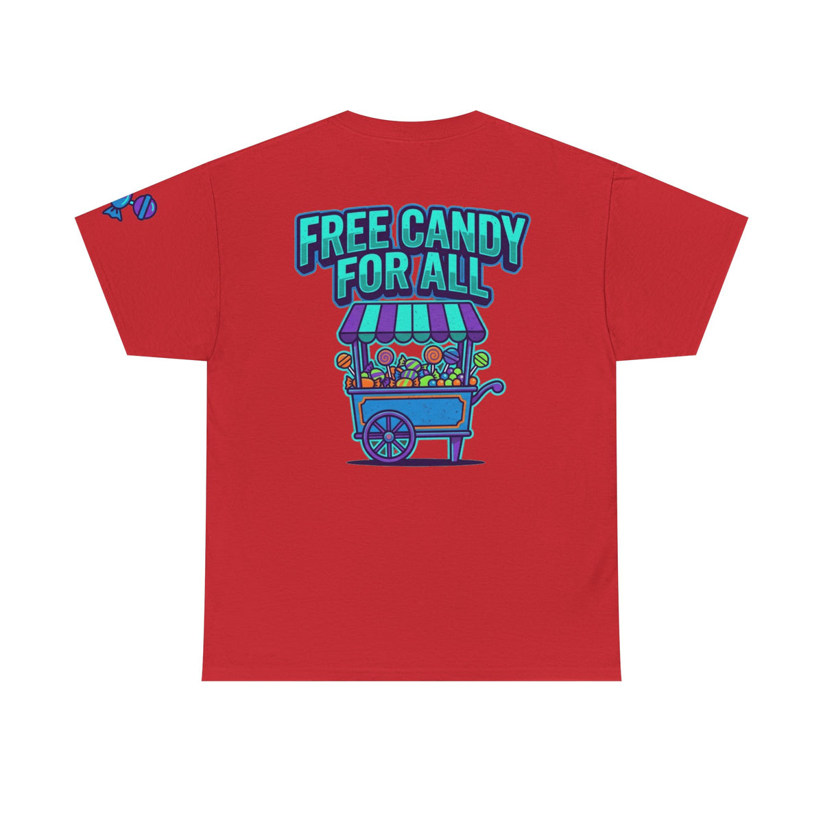 Color: Red | Free Candy For All Premium Graphic Tee