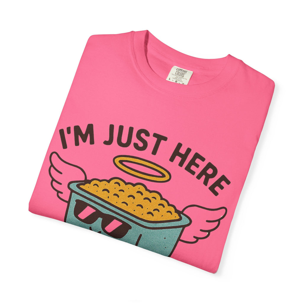 "I'm Just Here for the Funeral Potatoes"  Unisex Garment-Dyed T-shirt
