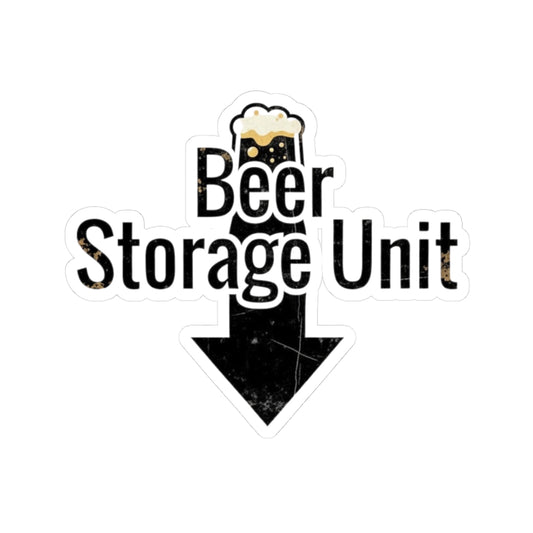 Beer Storage Unit – Premium Dad Bod | Kiss-Cut Sticker — AttitudeShirts