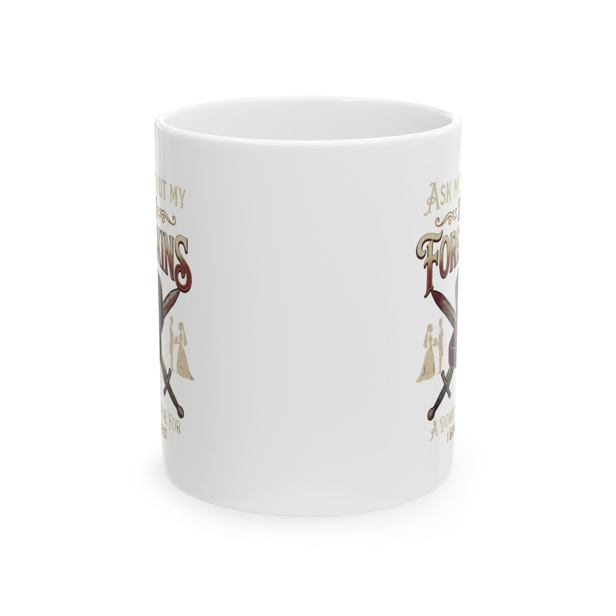 "Good Book Series 200 Foreskins" White Ceramic Mug