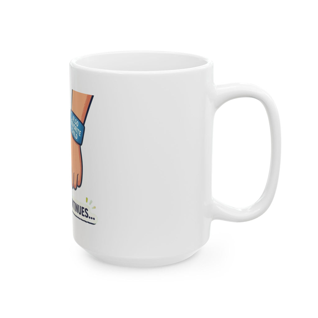 "Grandpa's Favorite" White Ceramic Mug — Graphic