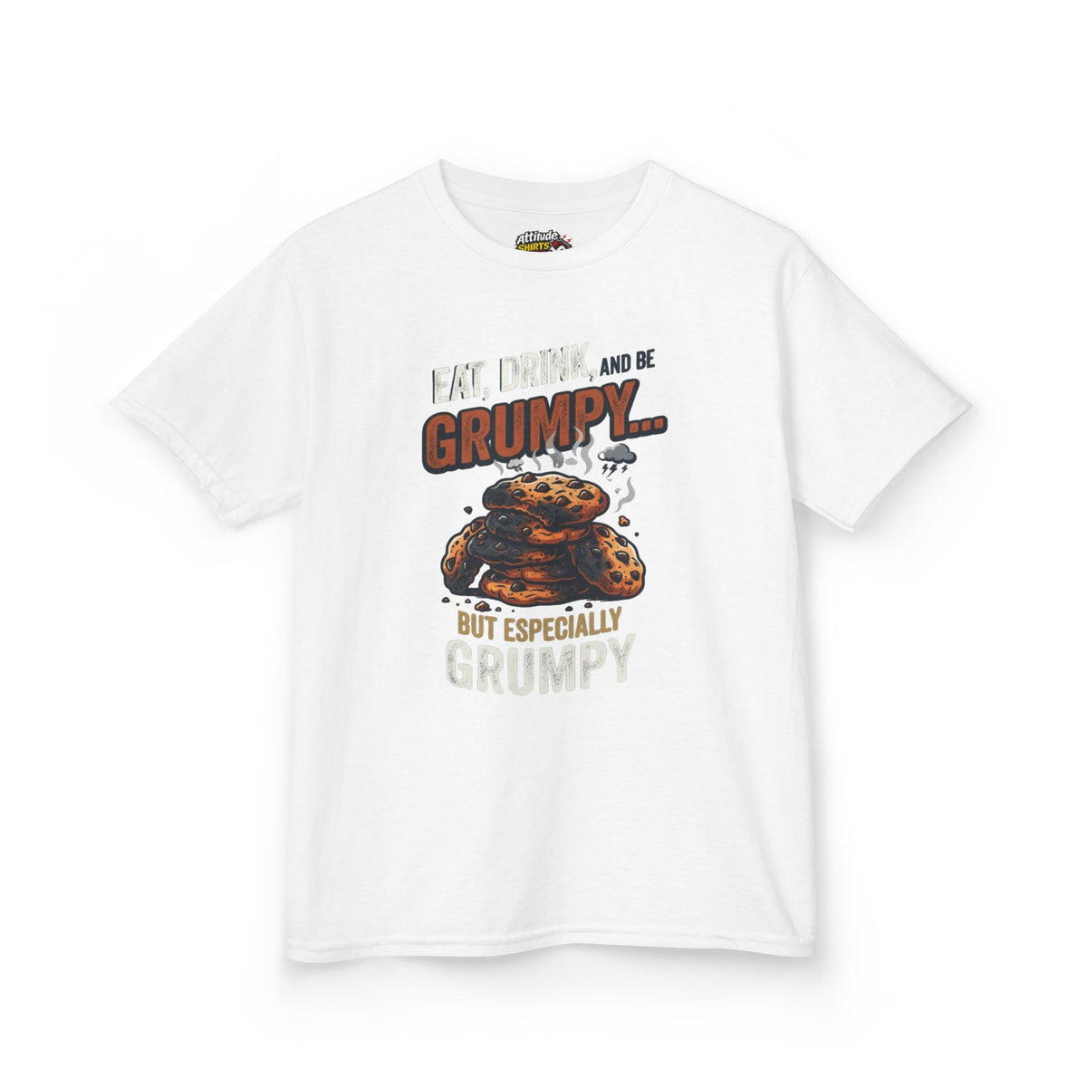 Color: White | Eat Drink And Be Grumpy Kids Tee