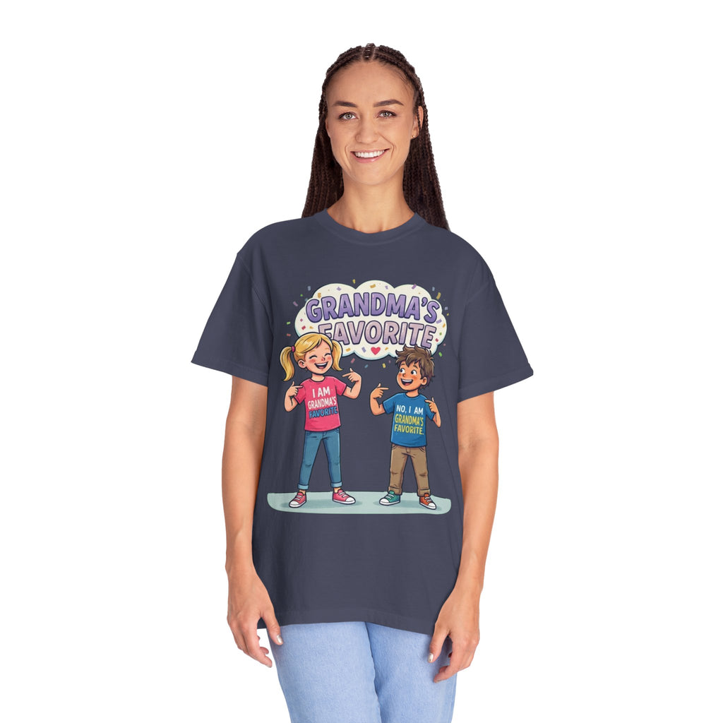 "Grandma's Favorite" Unisex Garment-Dyed Tee