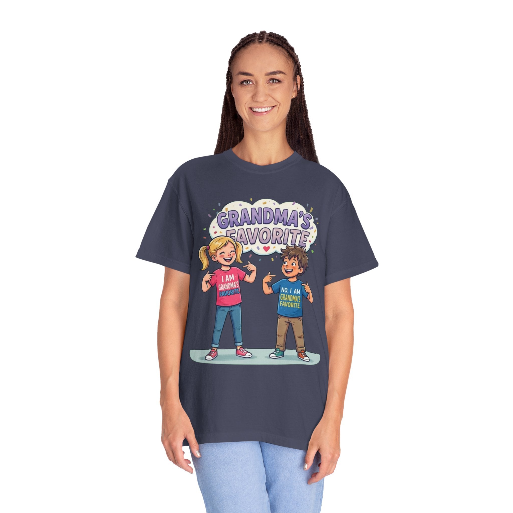 "Grandma's Favorite" Unisex Garment-Dyed Tee