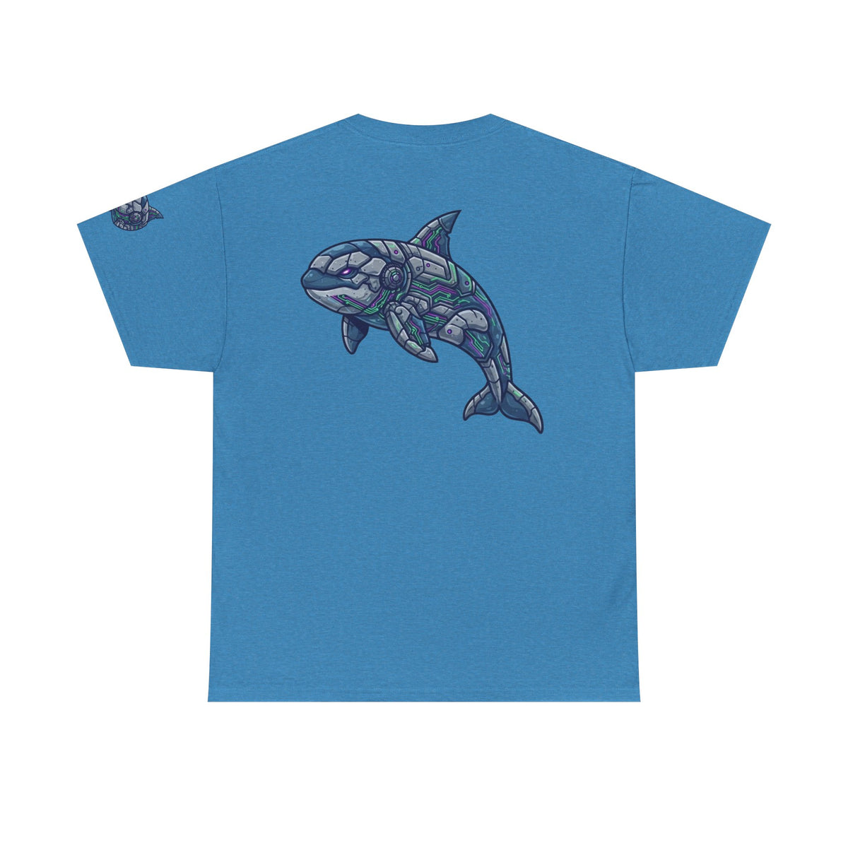 Color: Heather Sapphire | Killer Whale Premium Graphic Tee