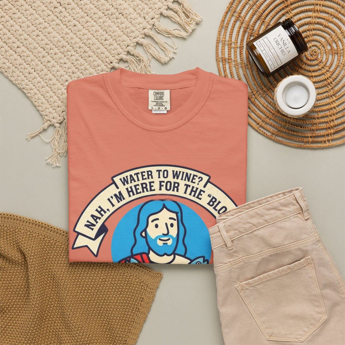"Good Book Series Not Dead Awkward In Bed" Unisex Garment-Dyed Tee