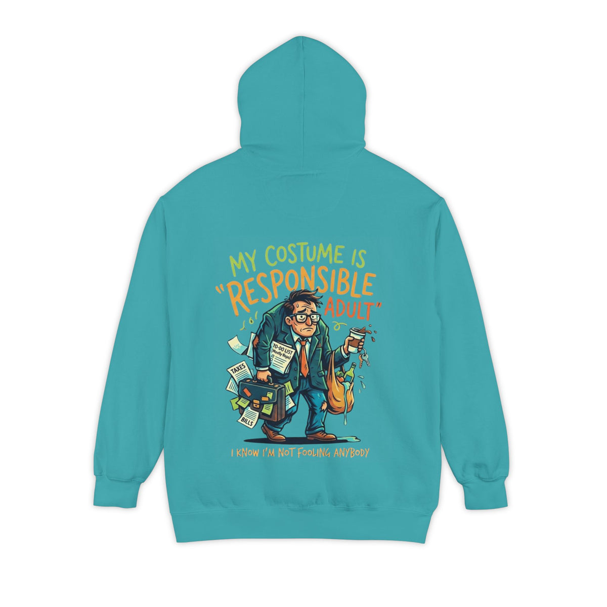 Color: Seafoam | Responsible Adult Costume Garment-Dyed Hoodie