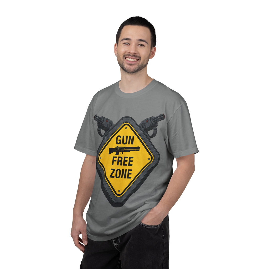 "Gun Free Zone (Heavy Metal Edition)" Unisex Garment-Dyed T-shirt