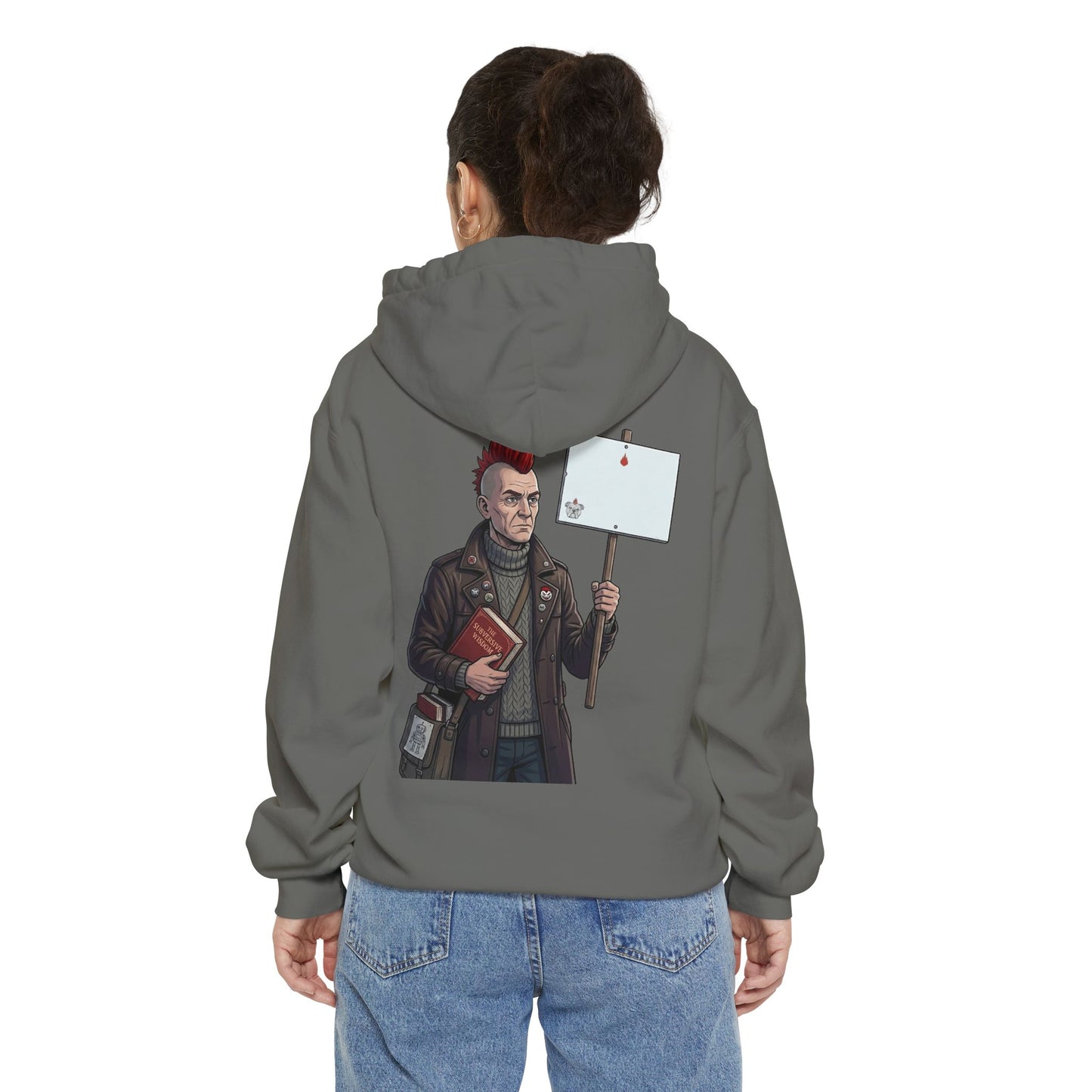 "Quiet" Garment-Dyed Hoodie