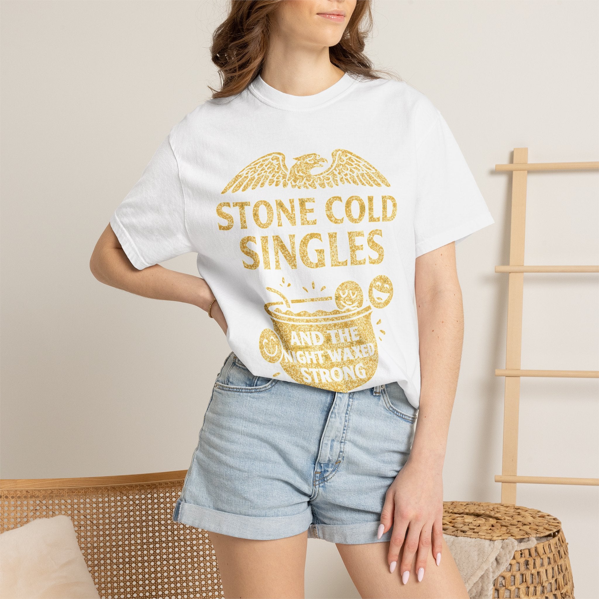 "Stone Cold Singles" Unisex Garment-Dyed T-shirt