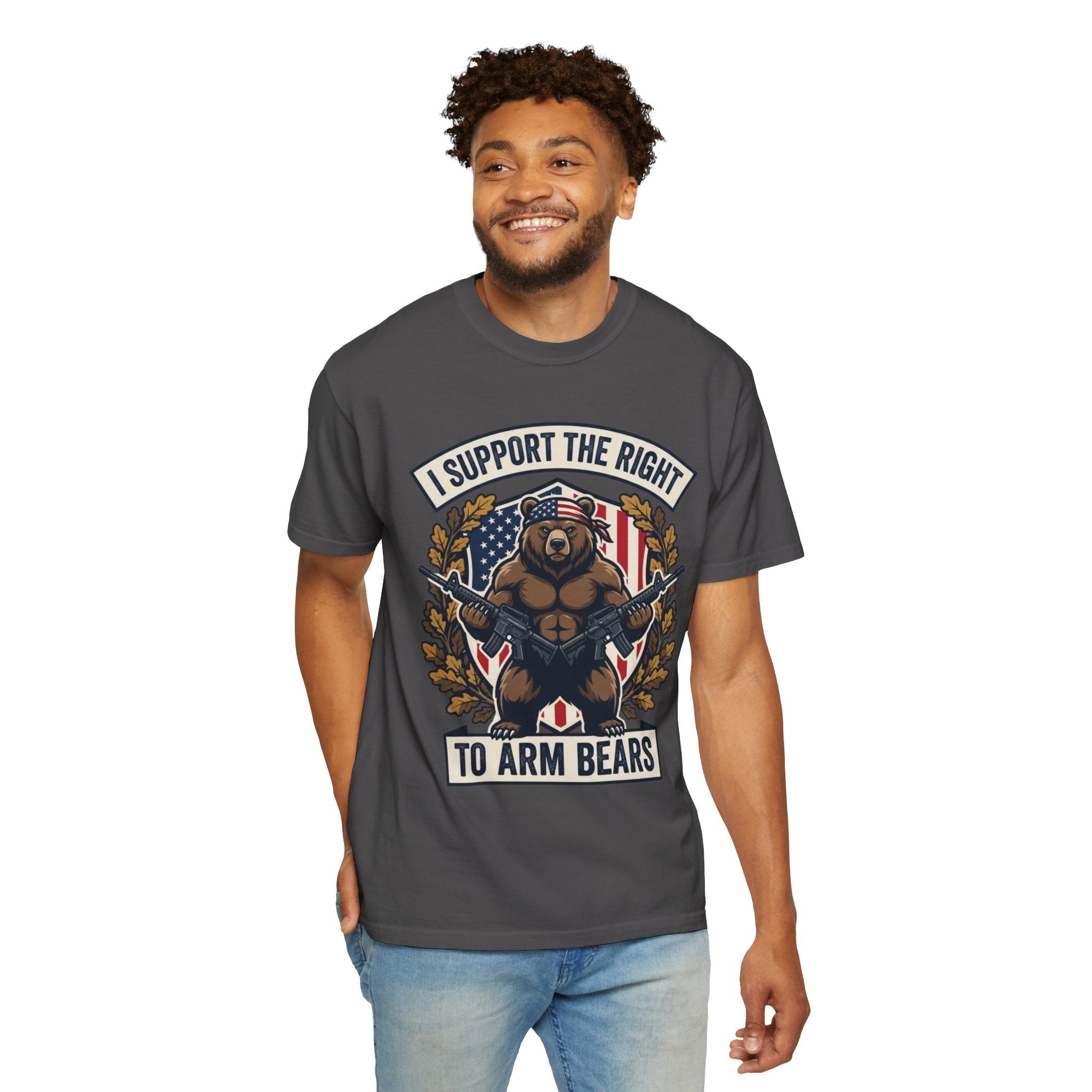 "Right to Arm Bears" Unisex Garment-Dyed Tee
