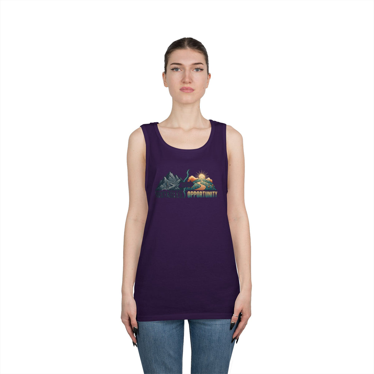 Color: Purple | Obstacle Or An Opportunity Tank Top