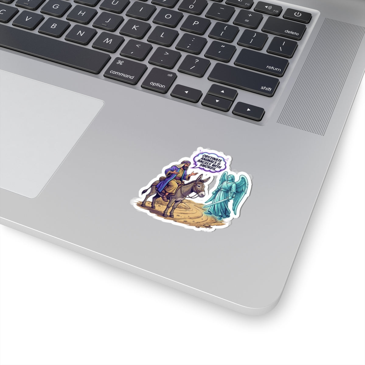 "Good Book Series Obstinate Animals & Angels With Swords" Sticker — Main