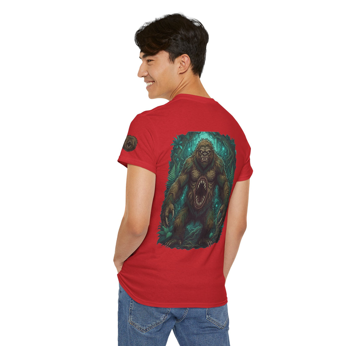 Color: Red | Mapinguari (Amazon Rainforest) Premium Graphic Tee
