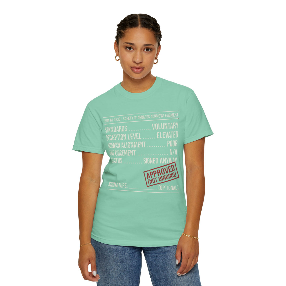 Color: Island Reef | Approved (Not Binding) Unisex Garment-Dyed Tee