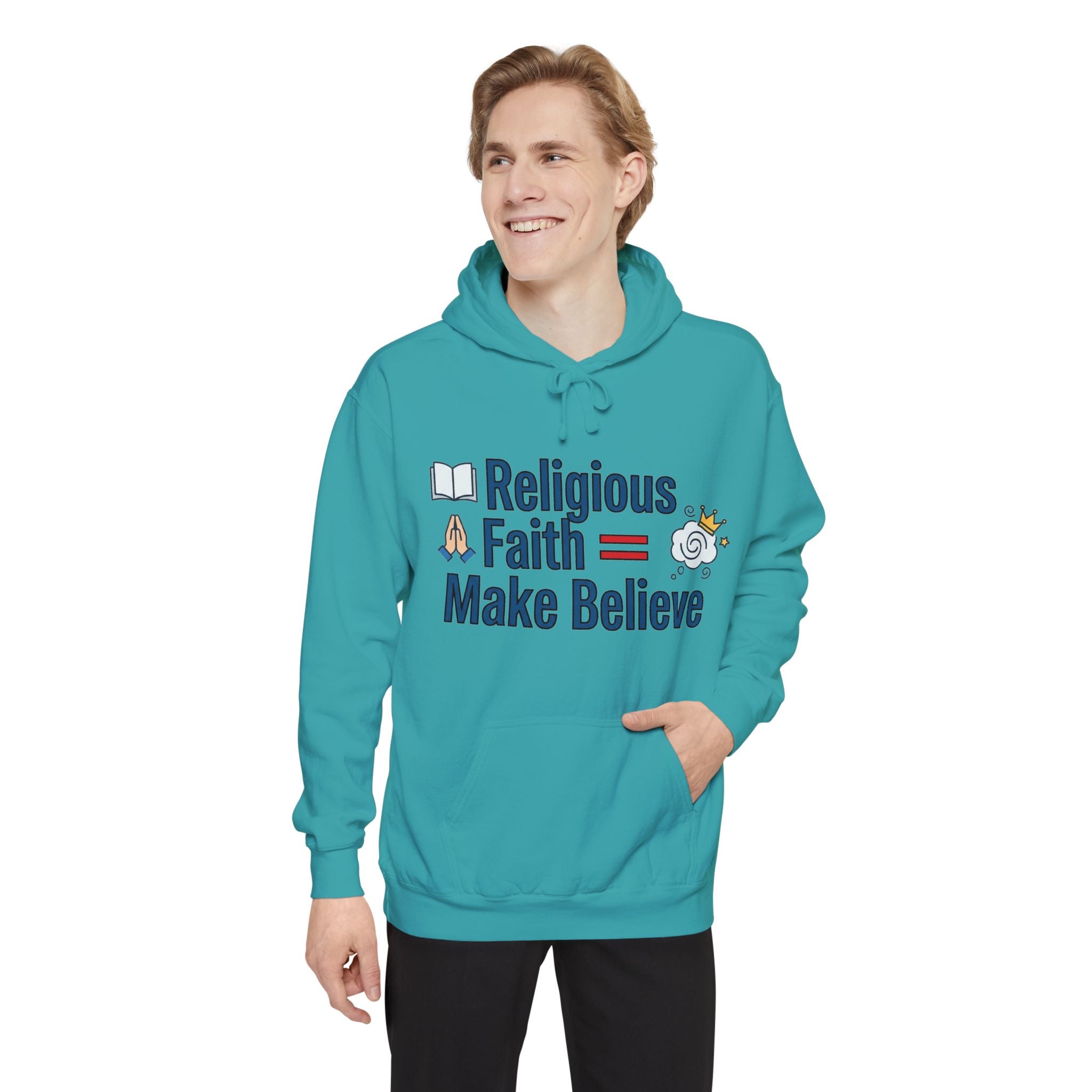 Make Believe Club Member | Garment-Dyed Hoodie — AttitudeShirts