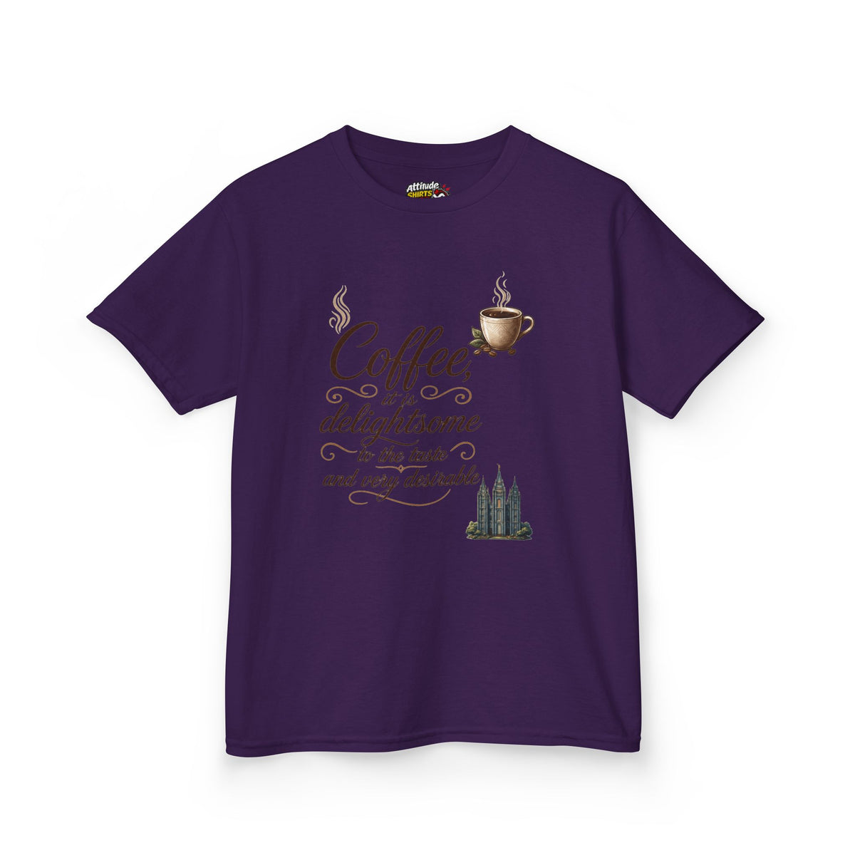 Color: Purple | Coffee is Delightsome Kids Tee